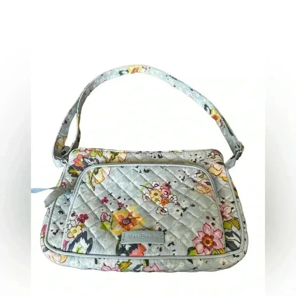 VERA BRADLEY -CARSON SHOULDER BAG -Floating Garden - Tote Cross body bag - Picture 1 of 8